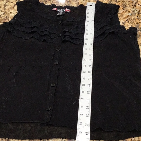 Helium London sheer ruffled top - Picture 9 of 10